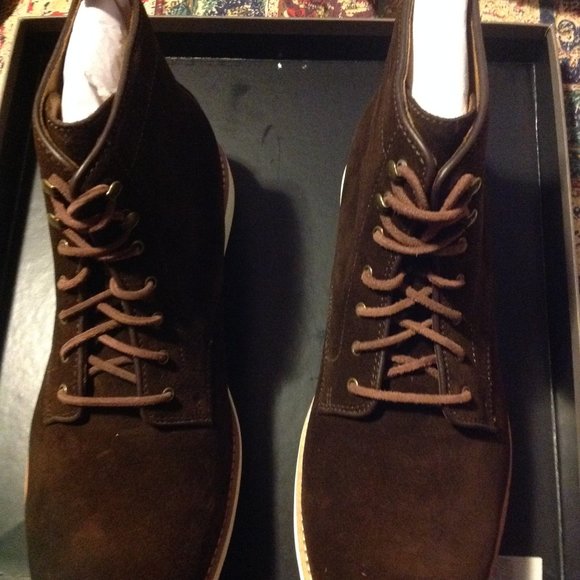 Cole Haan & Todd Snyder Men\'s Cortland Grand Brown Suede Boots 11.5M New in Box